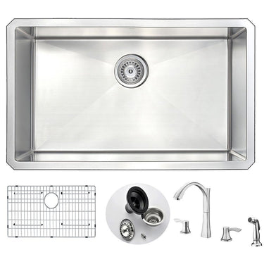 ANZZI VANGUARD Series KAZ3018-032 Kitchen Sink Kitchen Sink ANZZI